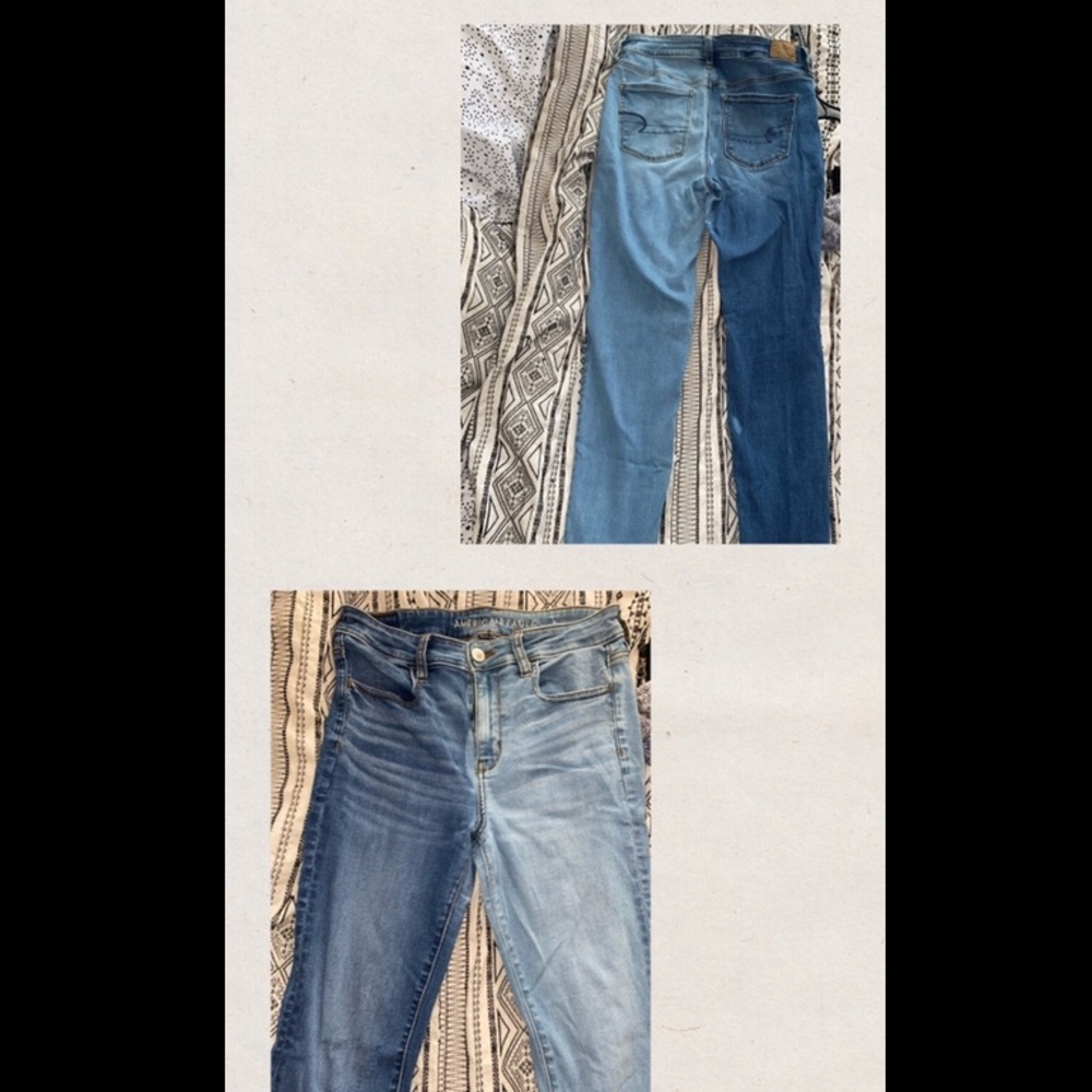 Two toned American Eagle jeggings